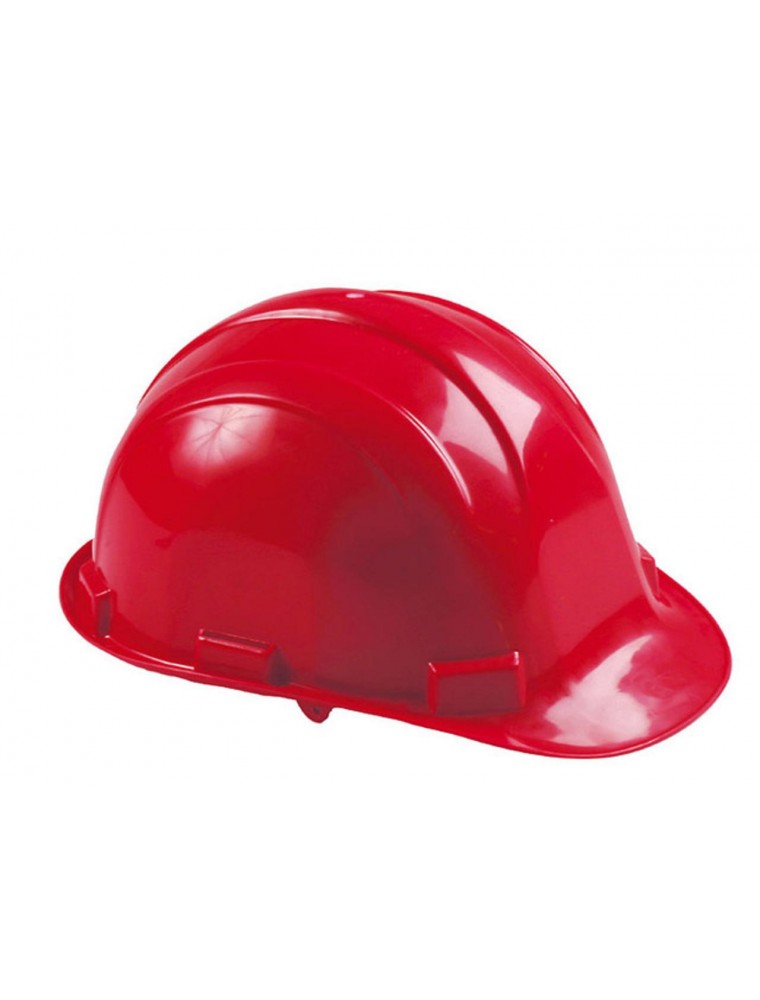 Casco Economico de 6 puntos Suspension Cincho Color Rojo