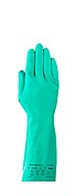 Guante de Nitrilo Sol-Vex, flocado de 15 mil, 13 pul de largo, aprobado FDA para manejo de alimentos