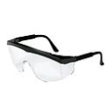 Anteojos Stratos Armadura Negra Lente Transparente
