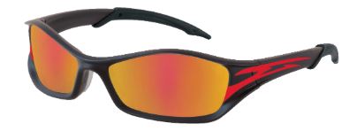 Lente de Seguridad  Reflectivo  Armadura Tribal Rojo ANSI Z87+ y MIL-PRF-31013