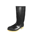 Bota de PVC Flexible Dinosaurio Negras, Talla #44