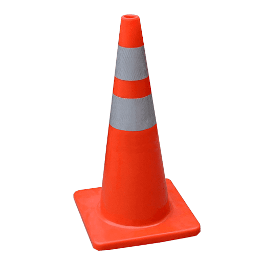 Cono De Pvc Naranja 36"